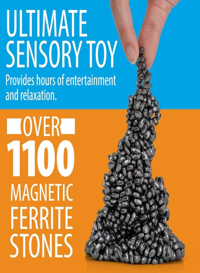 Twiddler Toys Magnetic Putty Pebbles - Over 1100 Ferrite Stones - Mild Fidget Magnets for a Satisfying Sensory Experience for Adults - Image 2